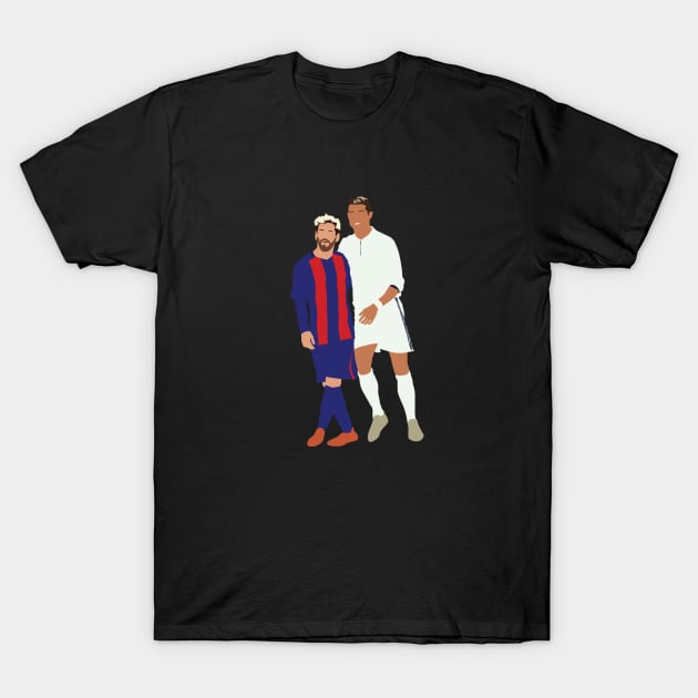 Messi – Ronaldo rivalry El Clasico T-Shirt by Jackshun